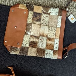 Patchwork Leather Men's Bag